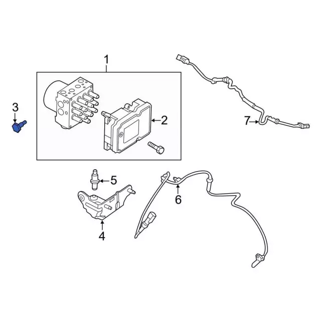 ABS Control Module Bolt - Ford (-W302577)
