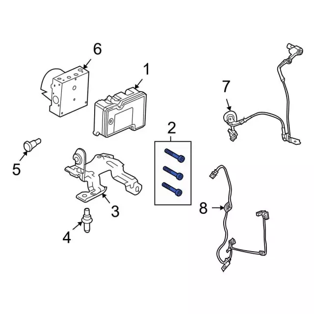 ABS Control Module Bolt - Ford (-W302577)