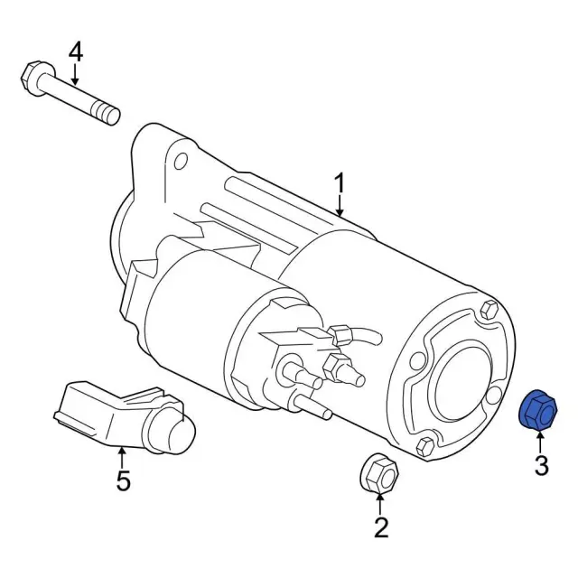 Starter Nut - Ford (-W701596-S413)