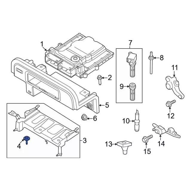 Engine Control Module (ECM) Bolt - Ford (-W712781-S442)