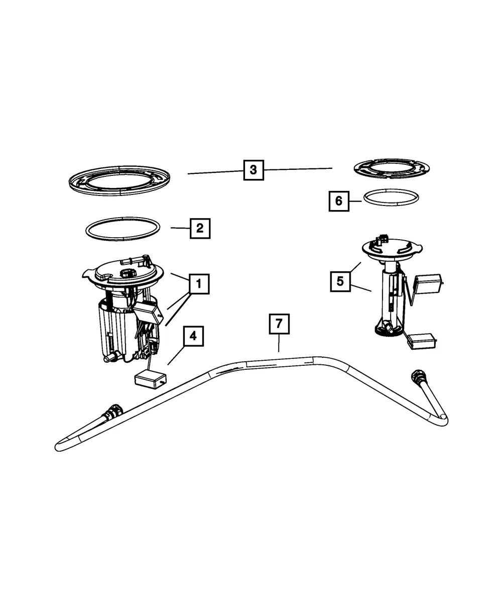 Fuel Pump/Level Unit Module Kit - Mopar (05183202AF)