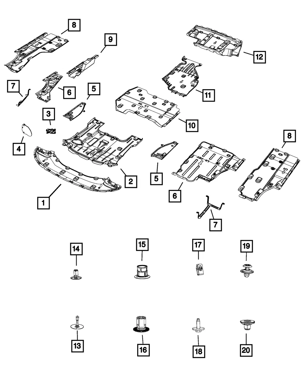 Starter Shield - Mopar (05281385AB)