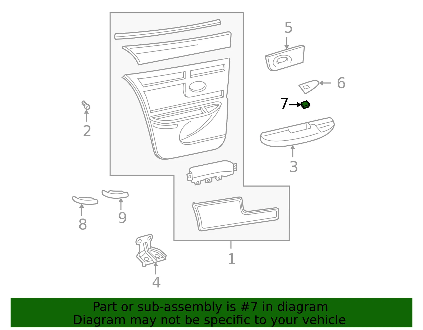 Switch Asm-Si Wdo - GM (10256582)