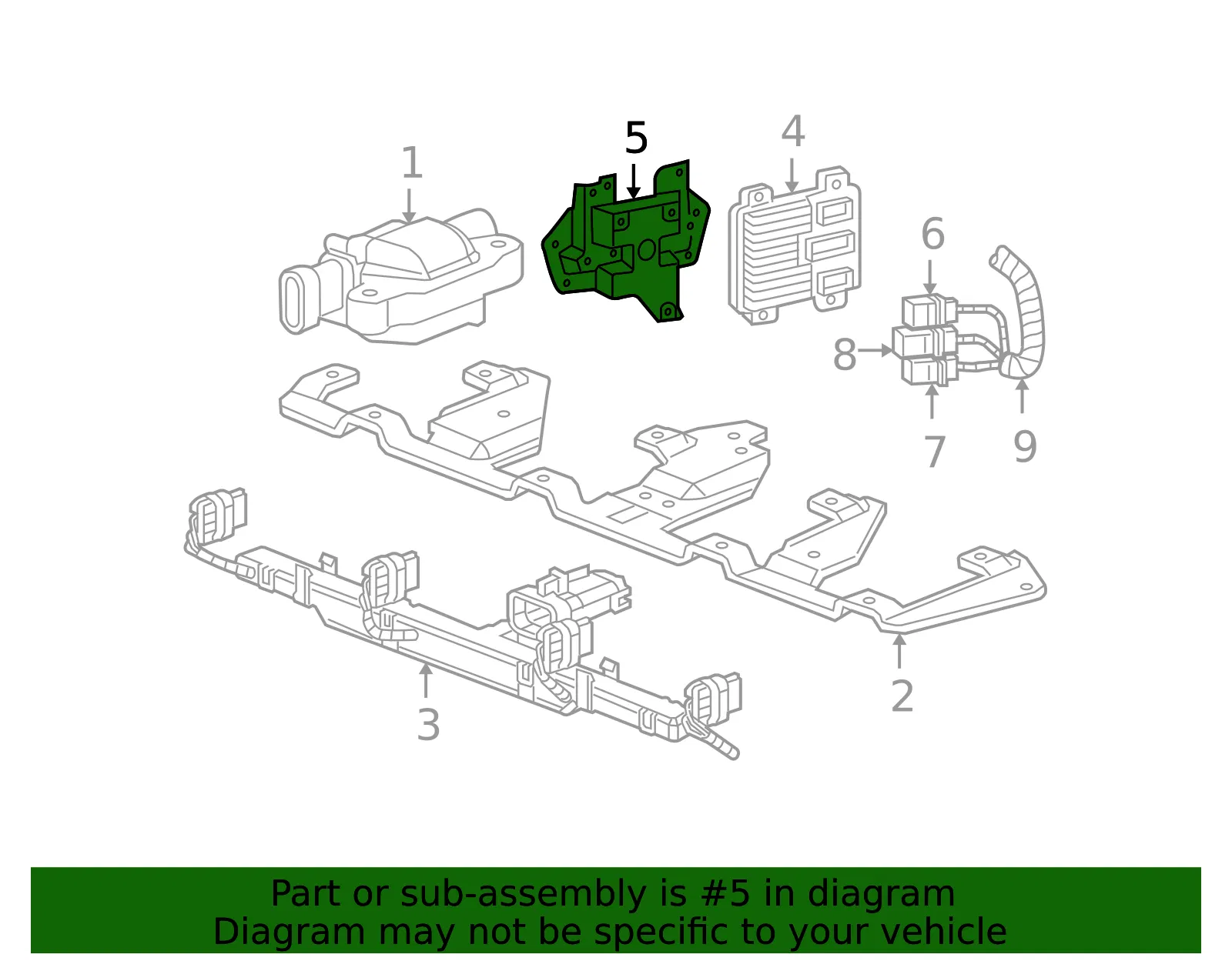Powertrain Control Module Bracket - ACDelco (10307440)
