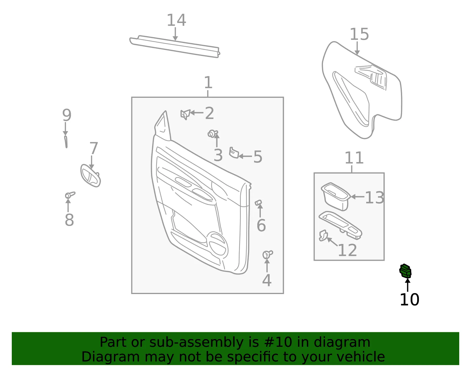 Window Switch - GM (10339377)
