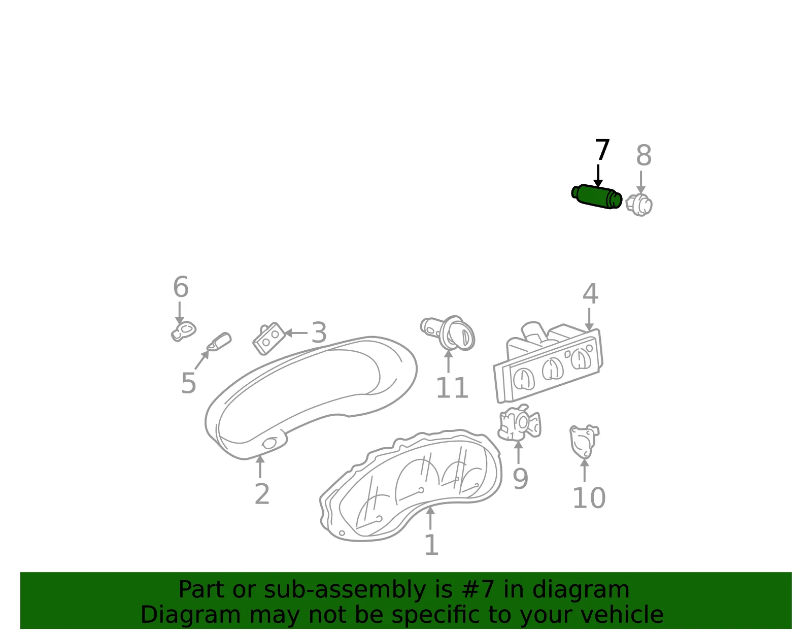 Hazard Warning Switch - GM (10359040)