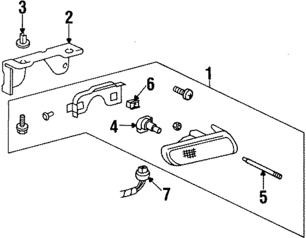 BRACKET ASM FRT FOG LP - GM (10414283)