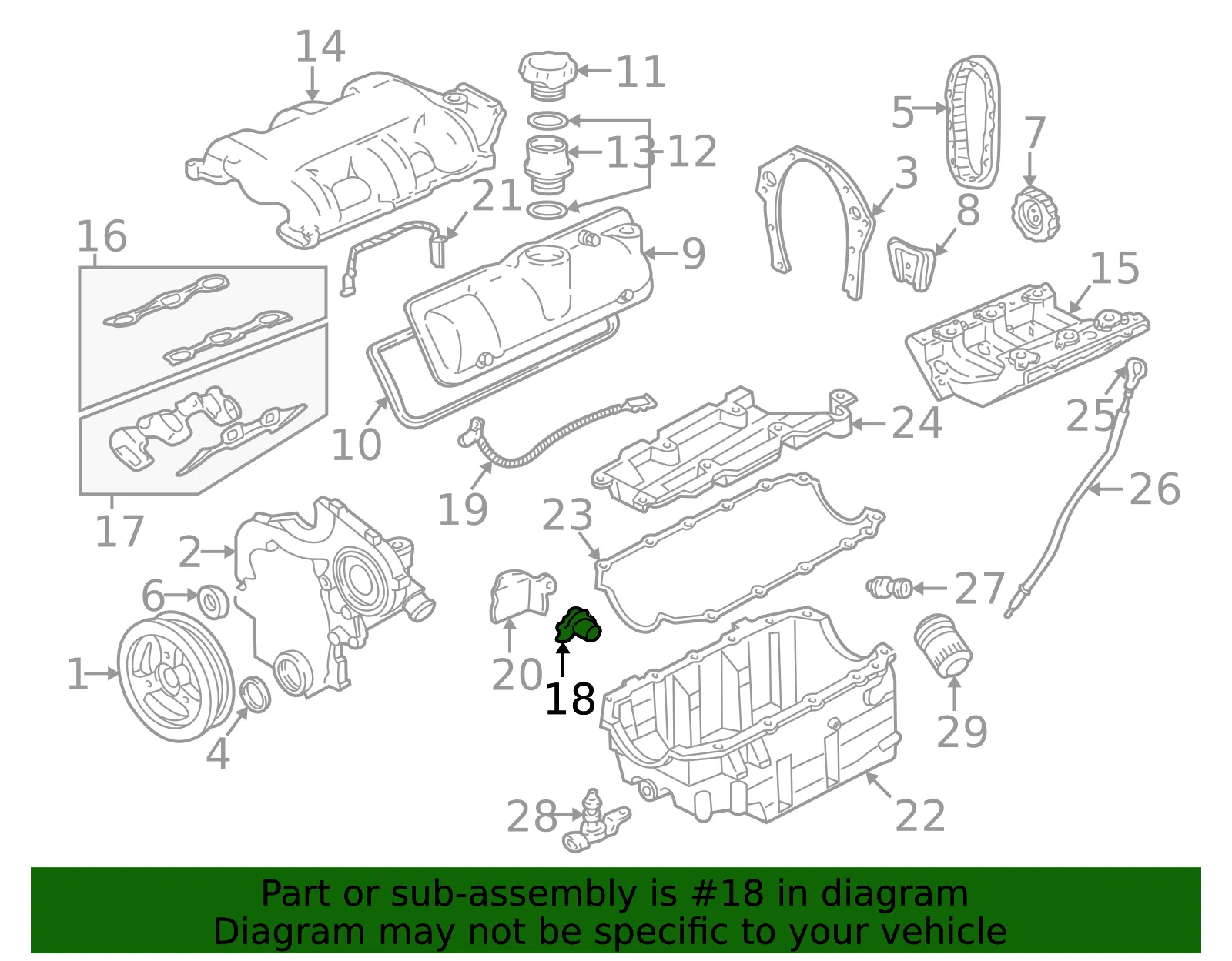 Engine Crankshaft Position Sensor - GM (10456555)