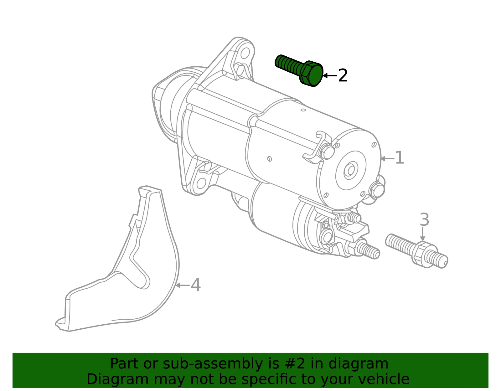 Starter Bolt - GM (11048336)