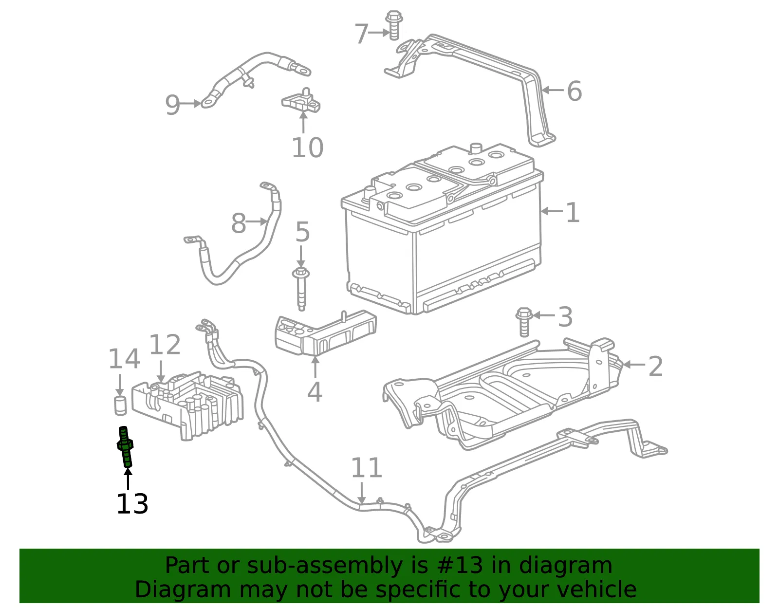 Battery Cable Stud - GM (11601862)