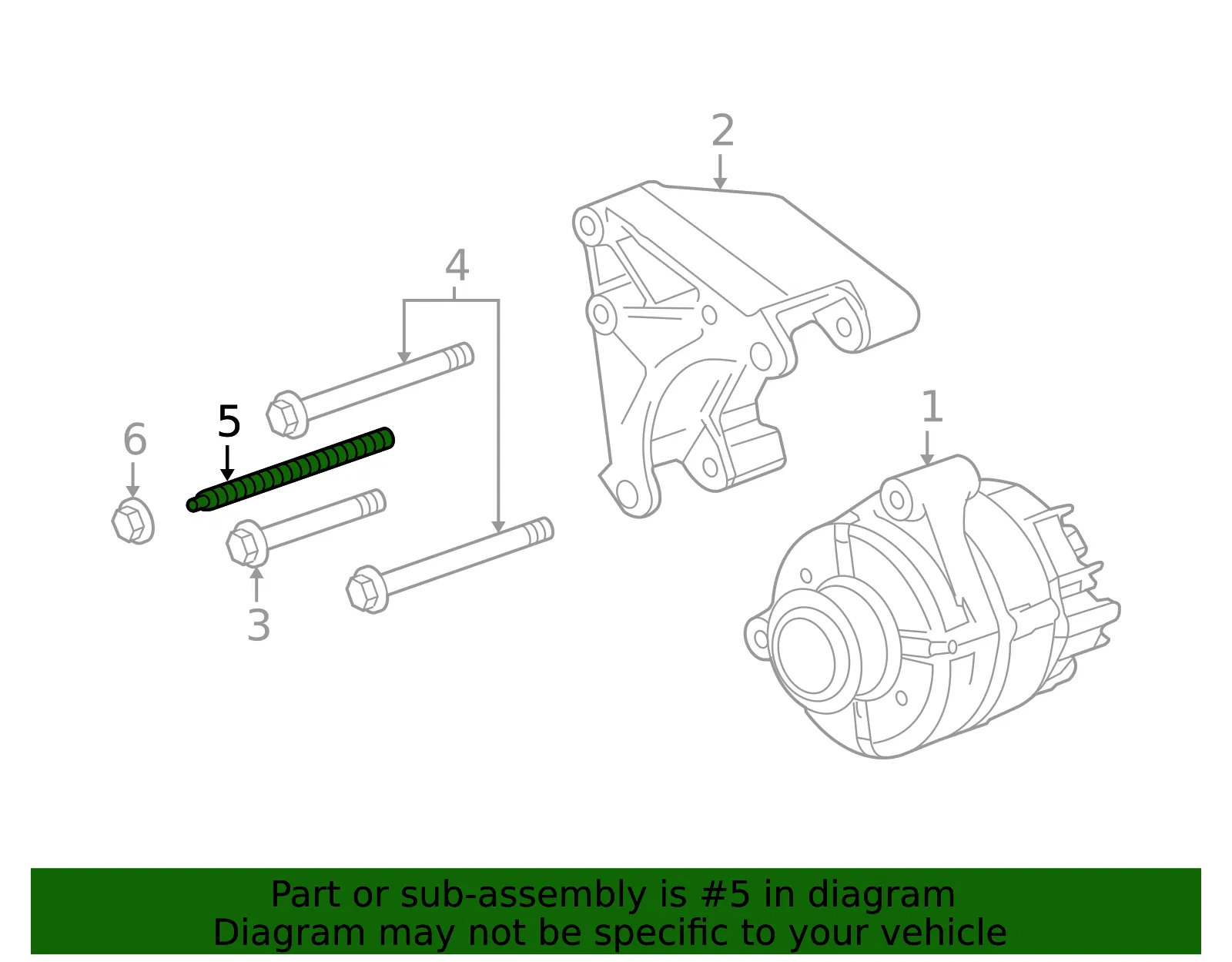 Alternator Bracket Stud - GM (11610447)