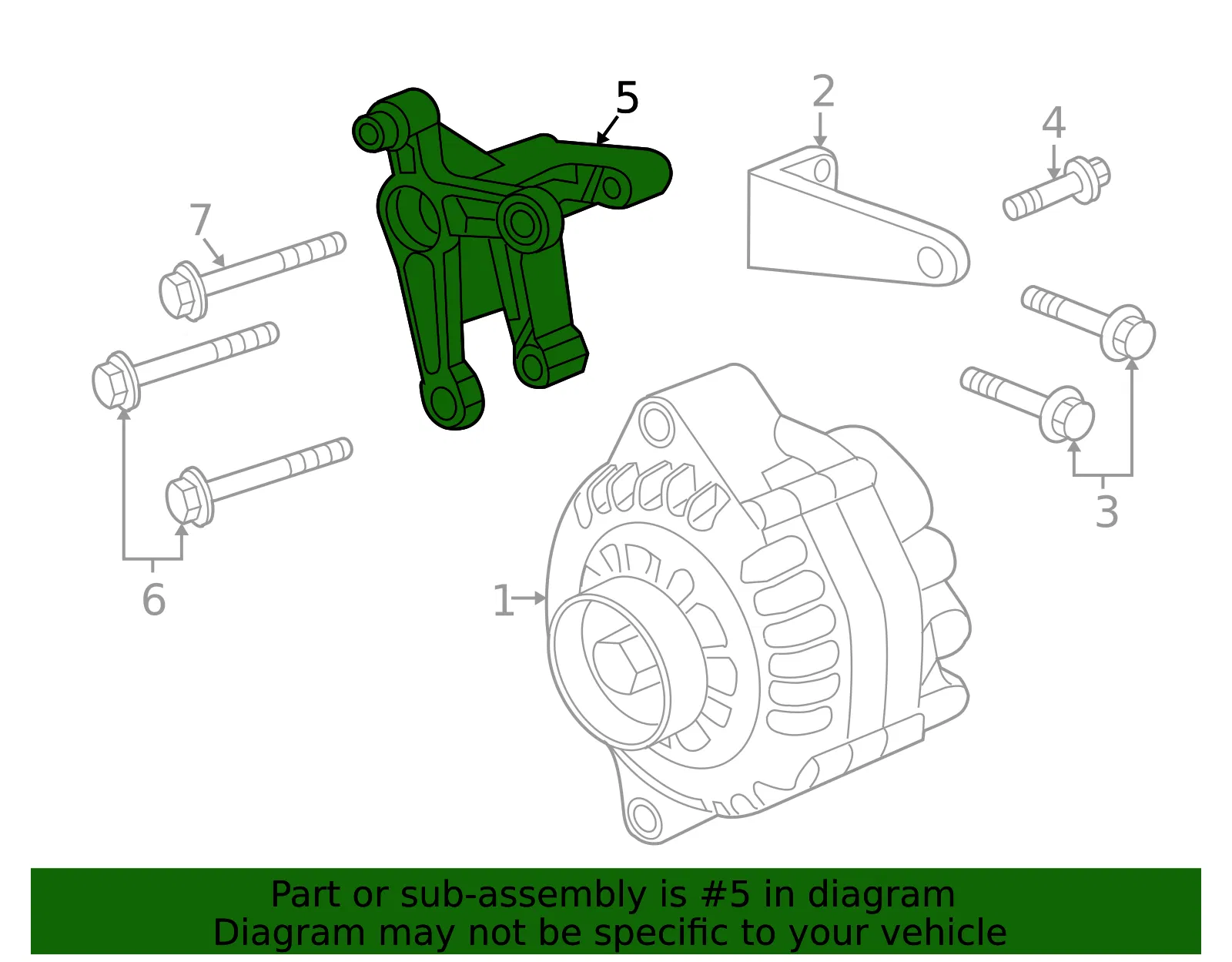 Alternator Bracket - GM (12563327)