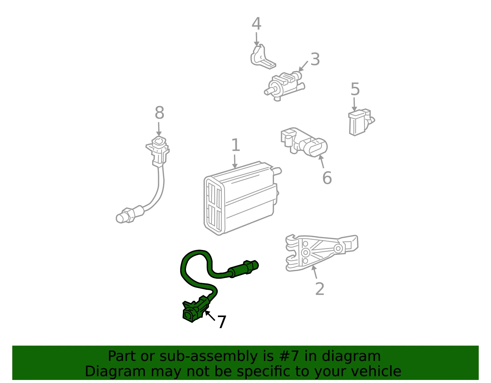 Heated Oxygen Sensor - GM (12573721)