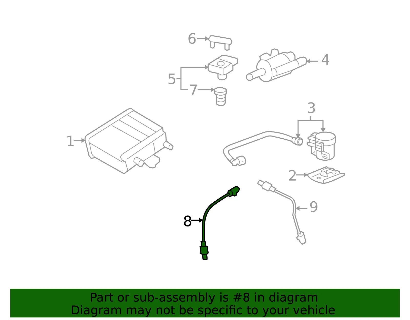 Heated Oxygen Sensor - GM (12589321)