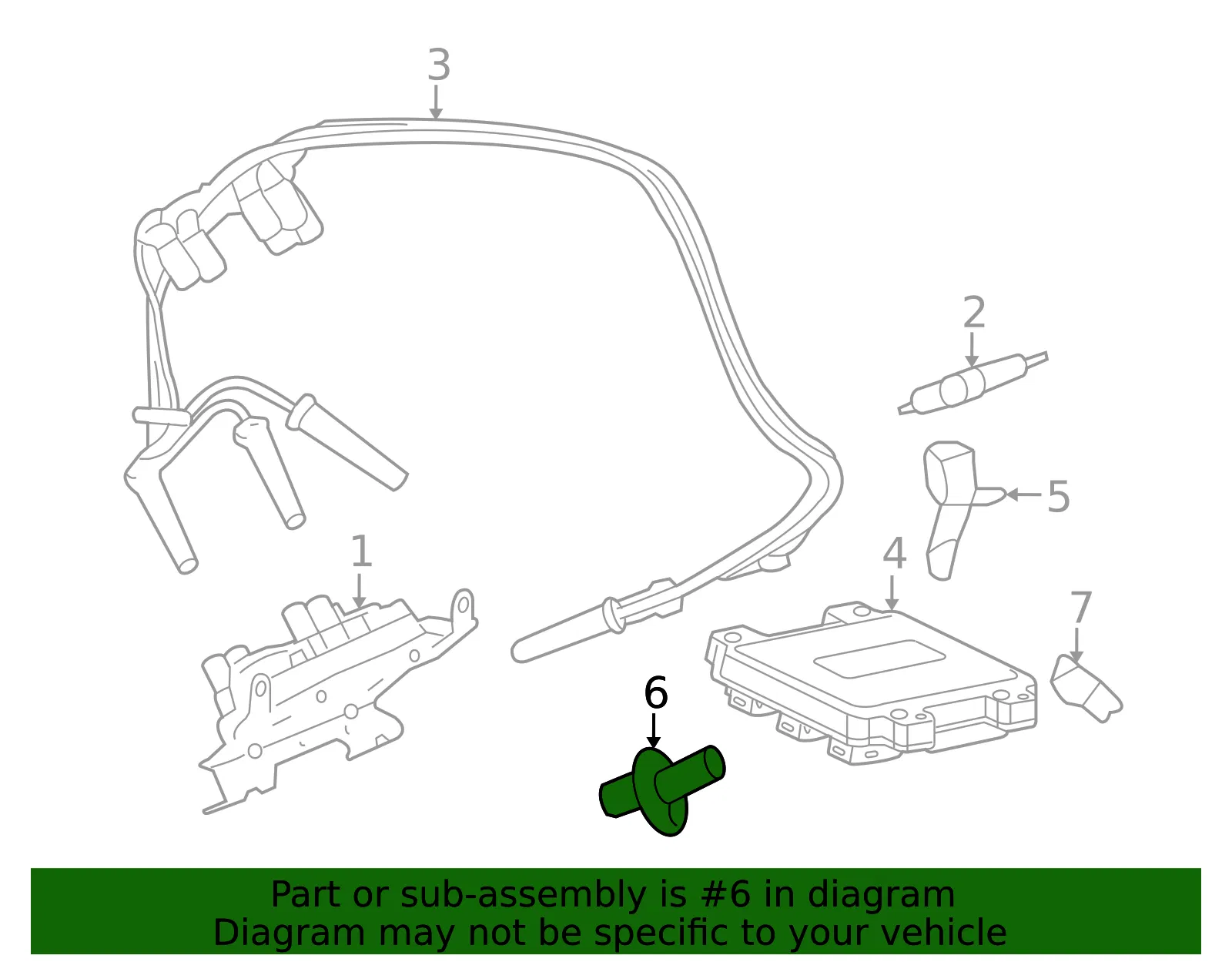 Engine Crankshaft Position Sensor - GM (12598208)