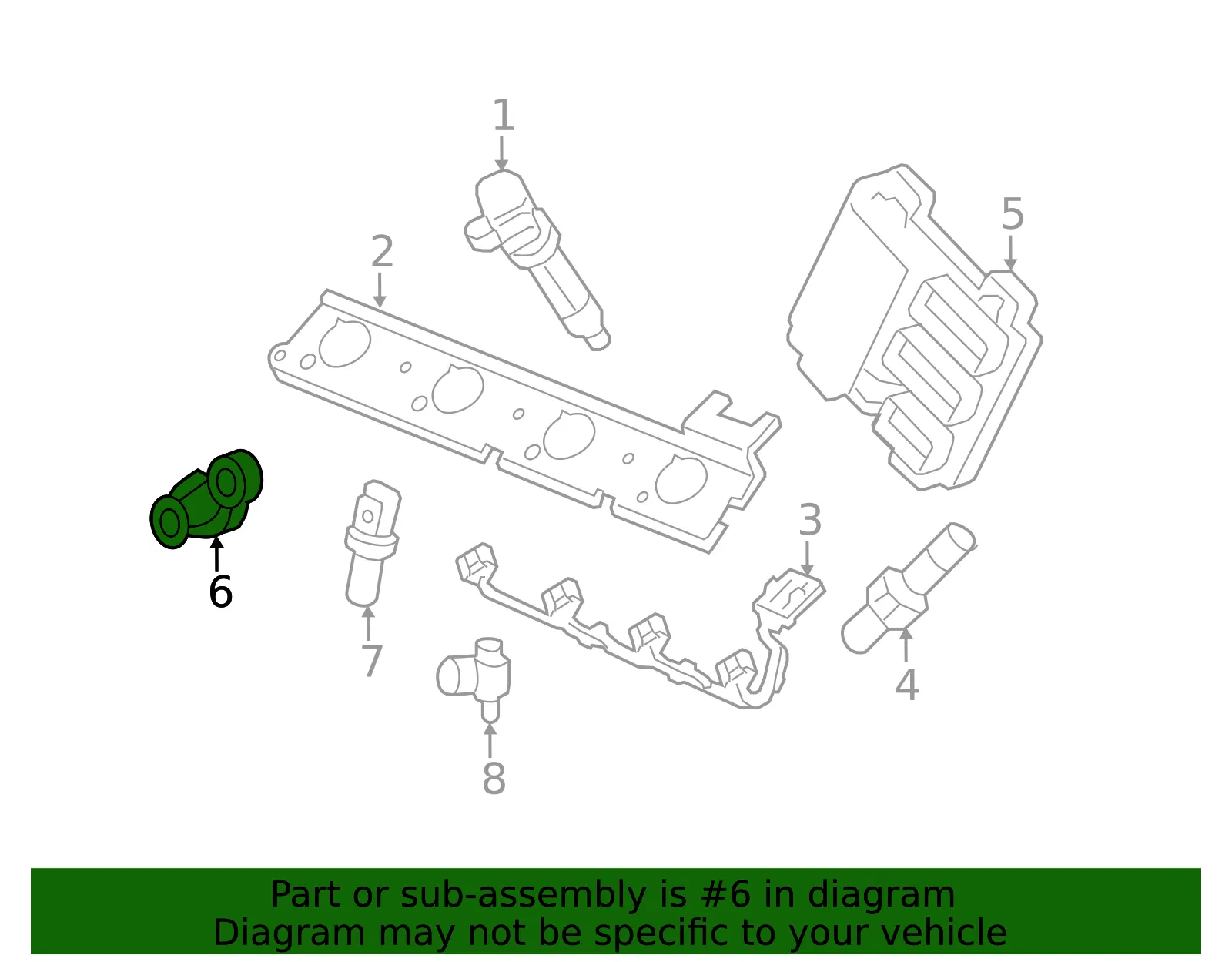 Engine Camshaft Position Sensor - GM (12601098)
