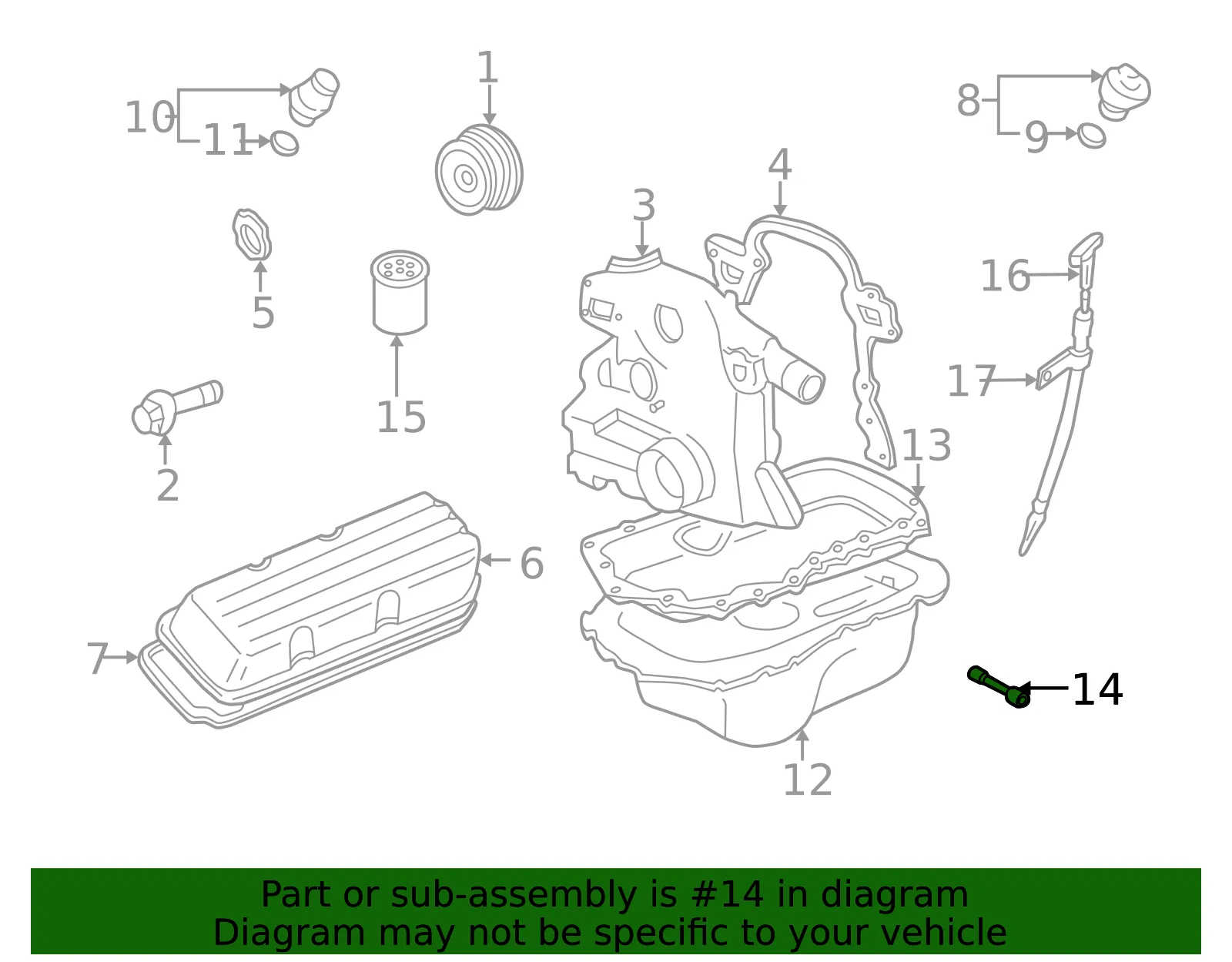 Engine Oil Level Sensor - GM (12603782)
