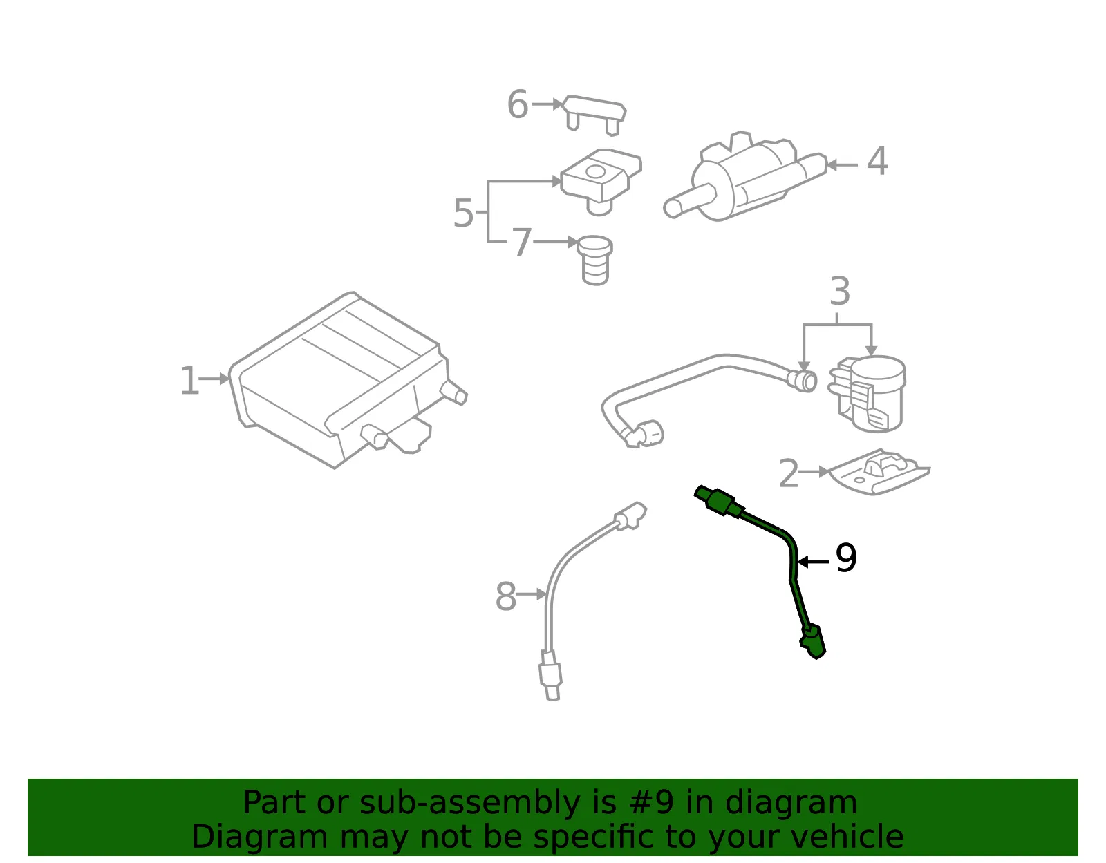 Heated Oxygen Sensor - GM (12609949)