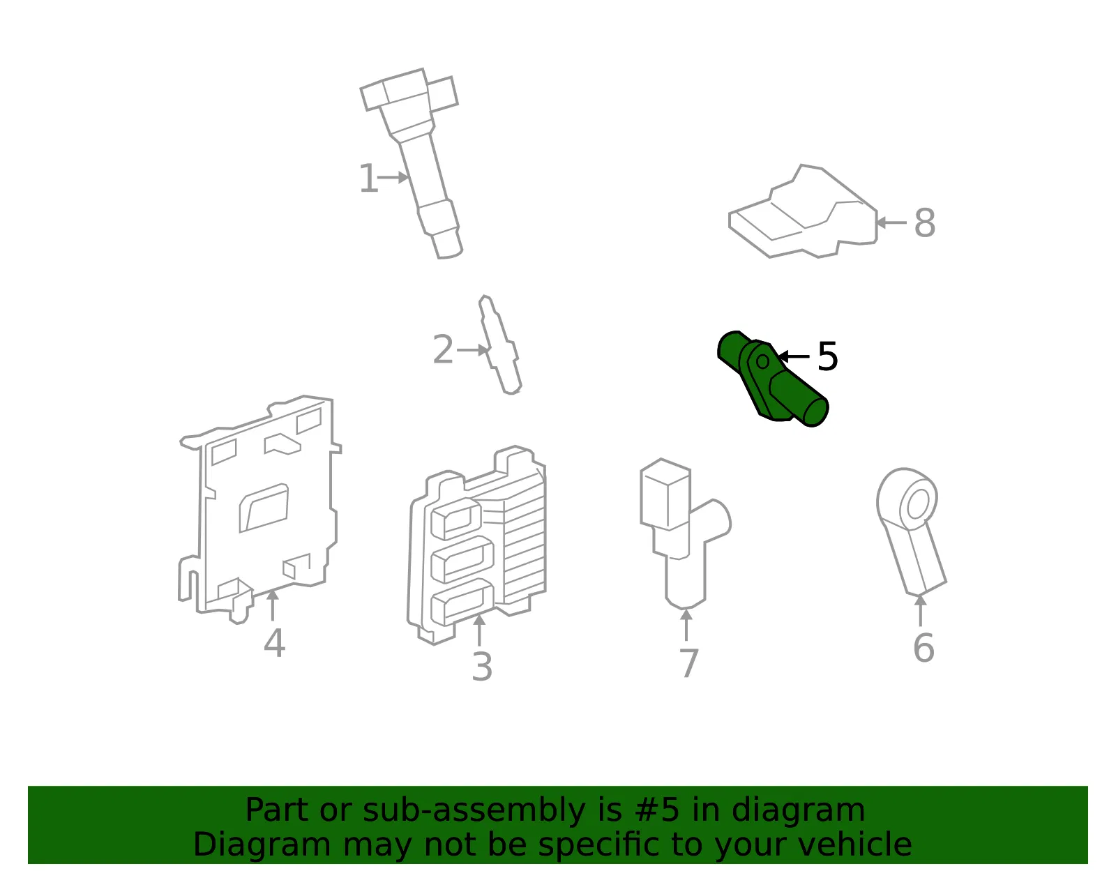 Engine Crankshaft Position Sensor - ACDelco (12613030)
