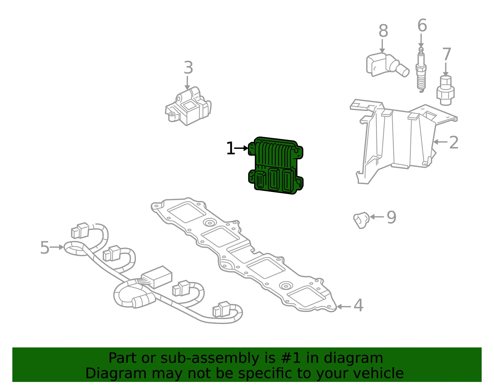 Engine Control Module - GM (12629278)
