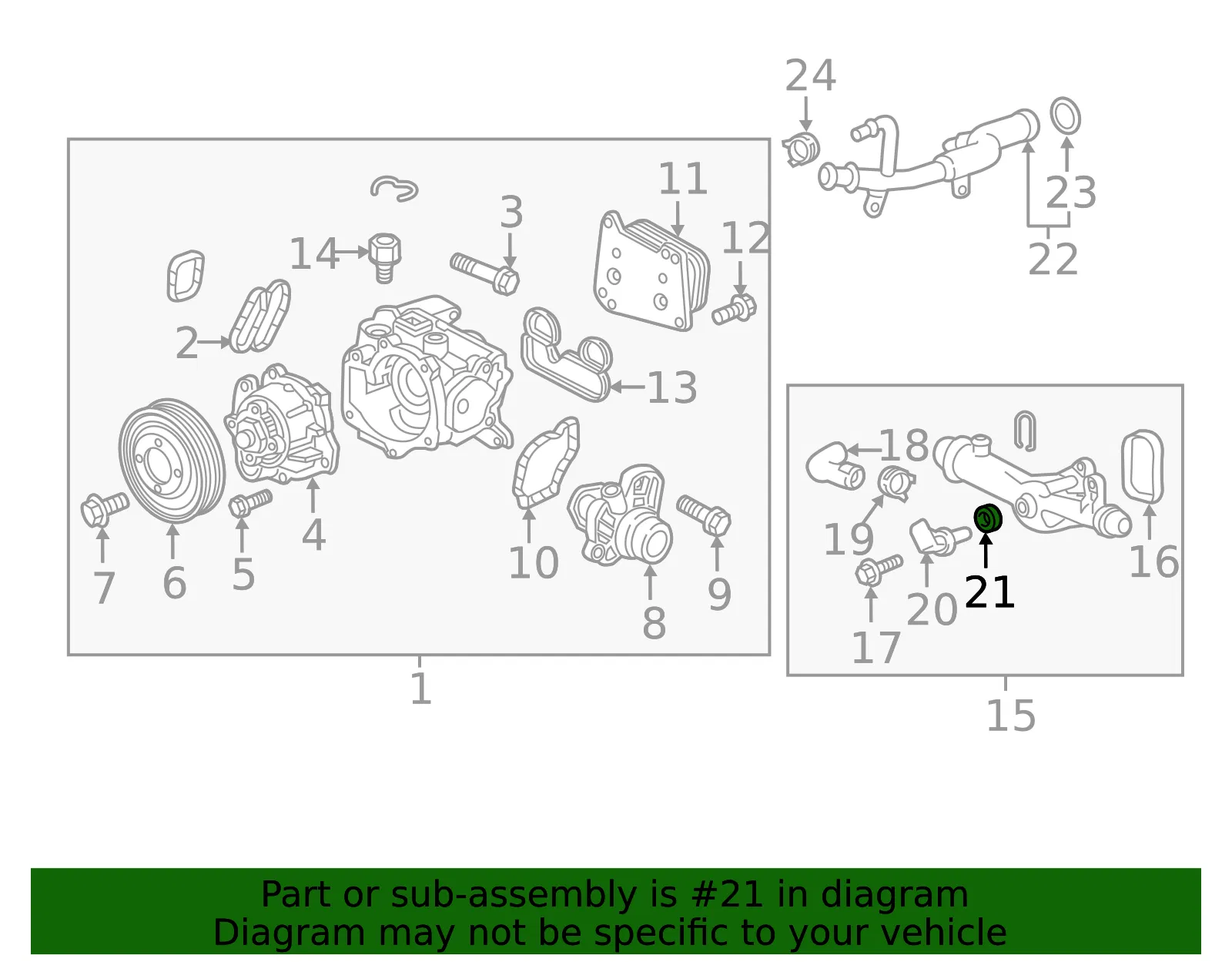 Engine Coolant Temperature Sensor O-Ring - GM (12639042)