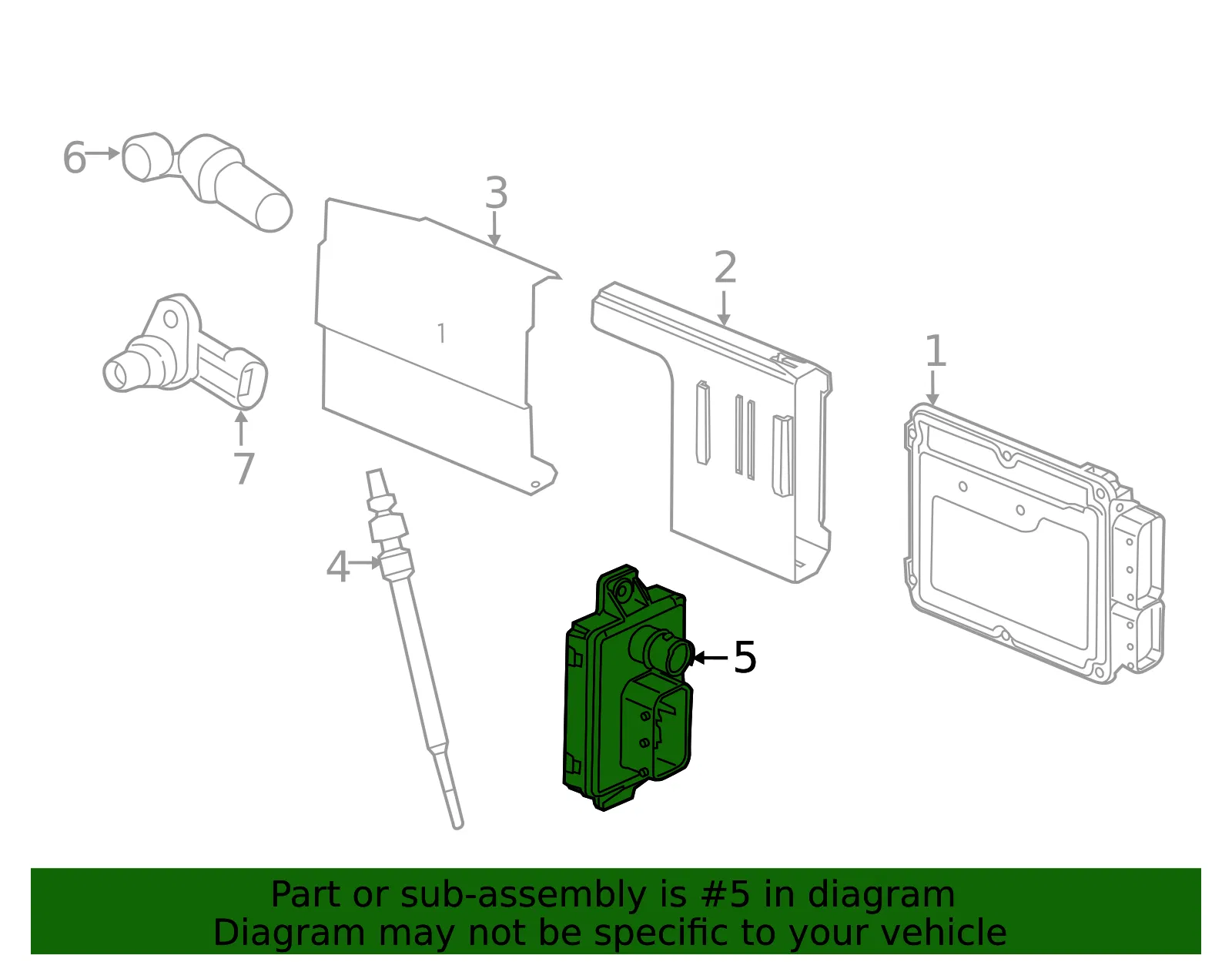 Glow Plug Control Module - GM (12650593)