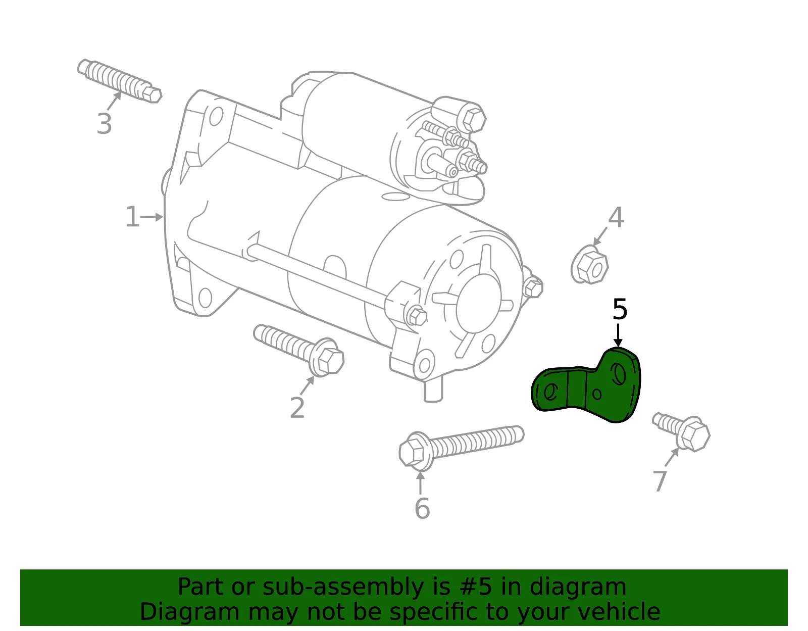 Starter Bracket - GM (12658615)