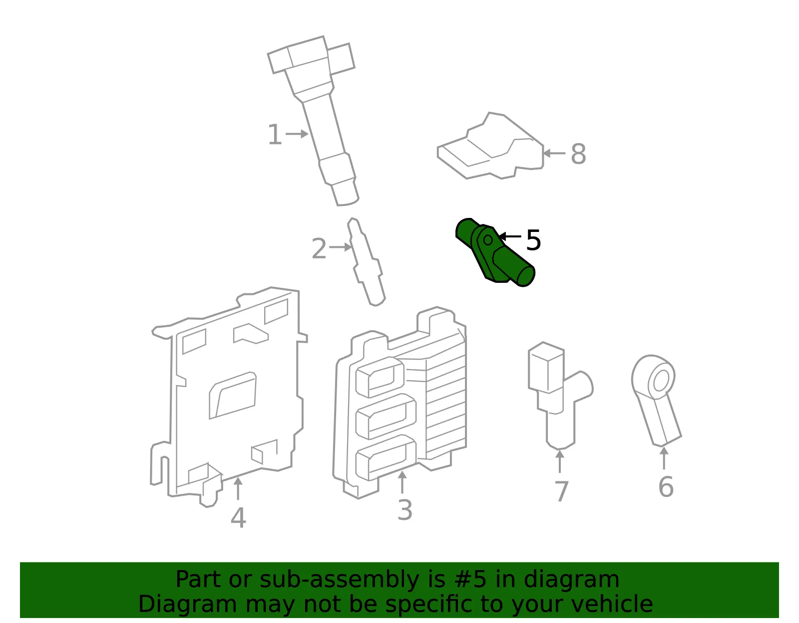 Engine Crankshaft Position Sensor - ACDelco (12674702)