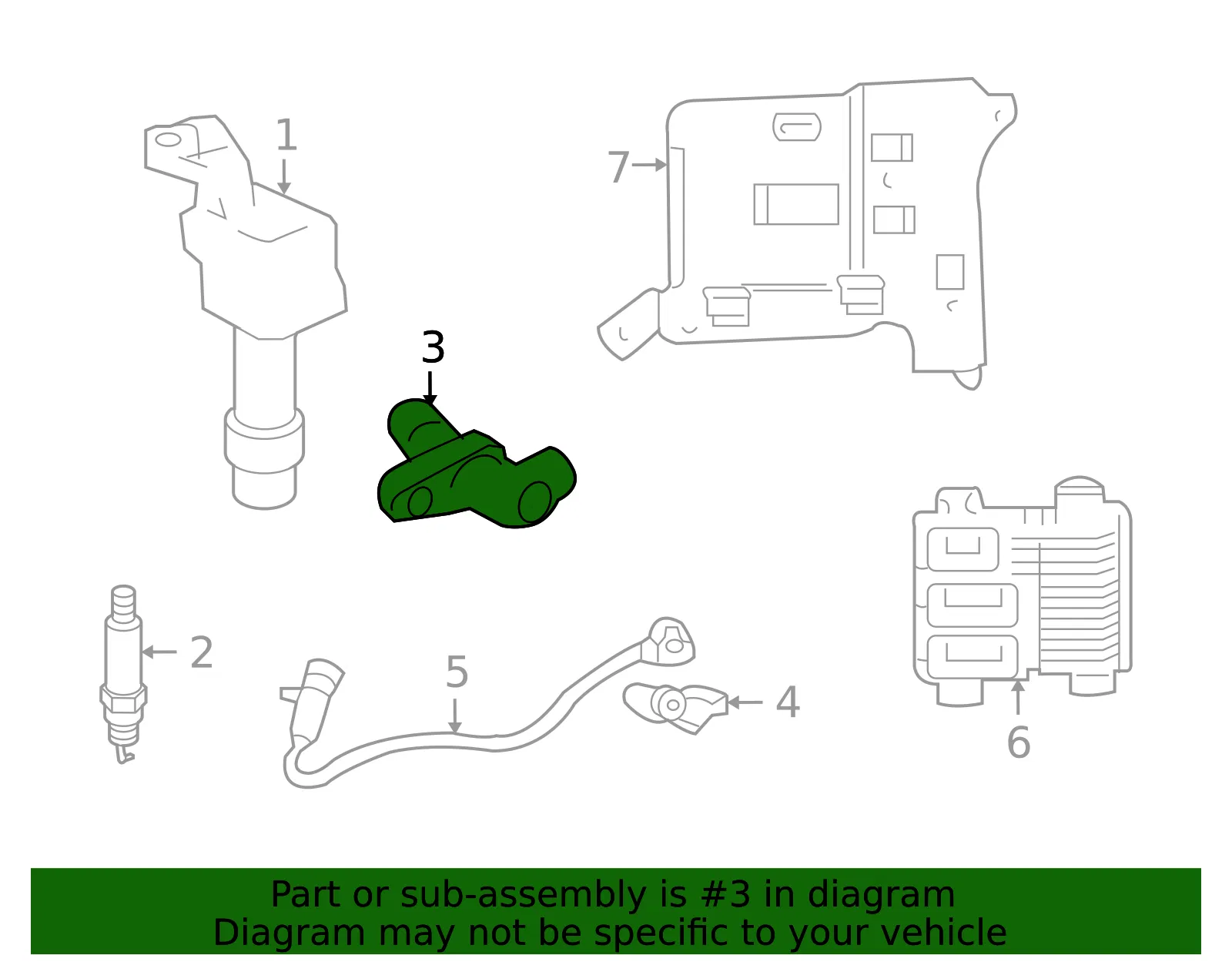 Engine Camshaft Position Sensor - ACDelco (12674704)