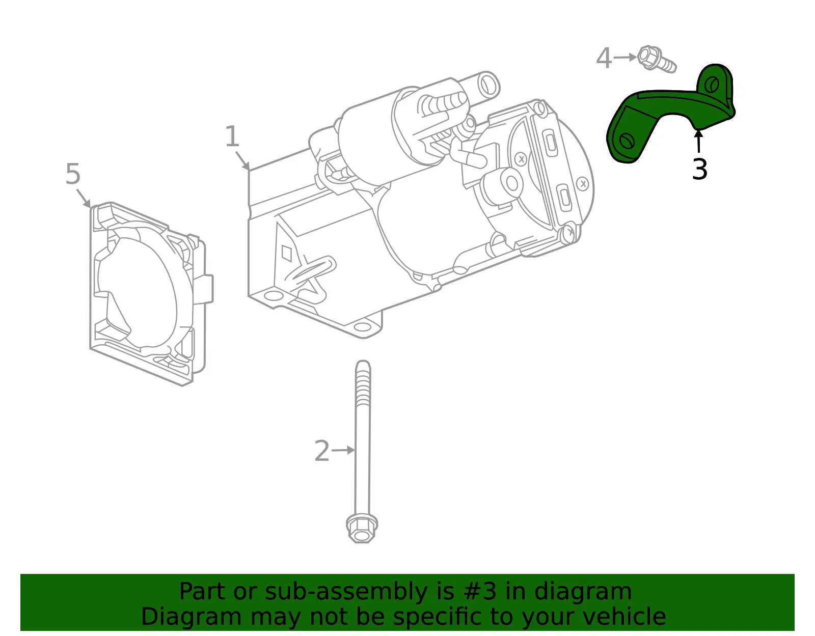 Starter Bracket - GM (12698629)