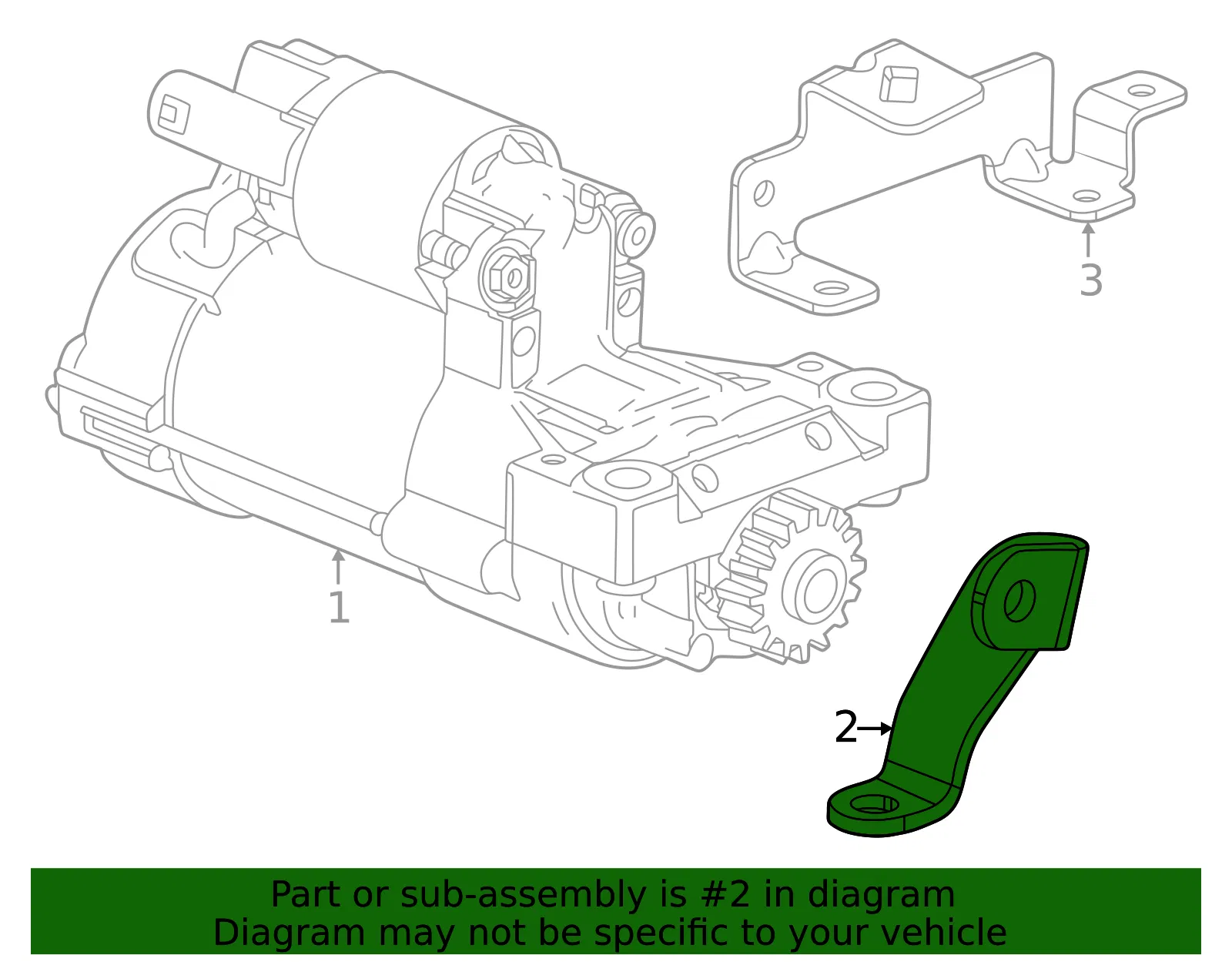 Starter Bracket - GM (12718262)