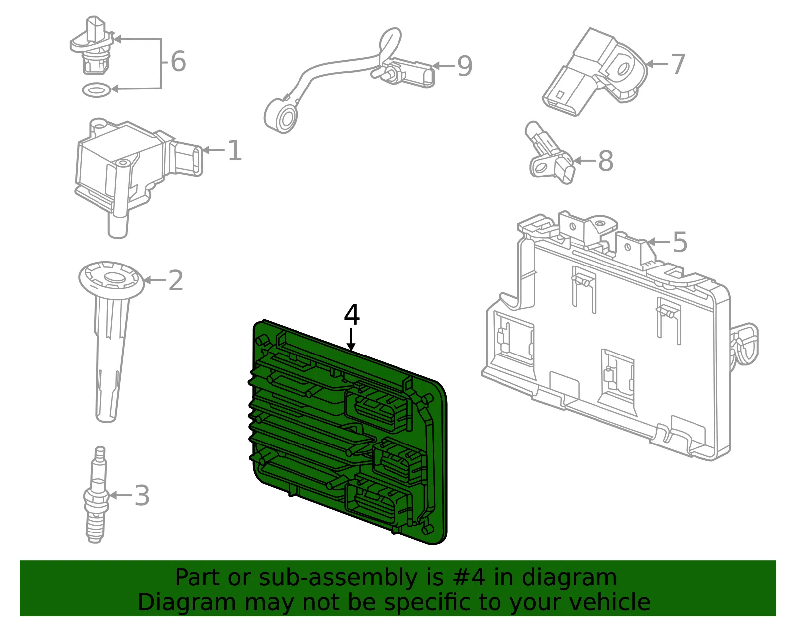 Engine Control Module (ECM) - GM (12725787)