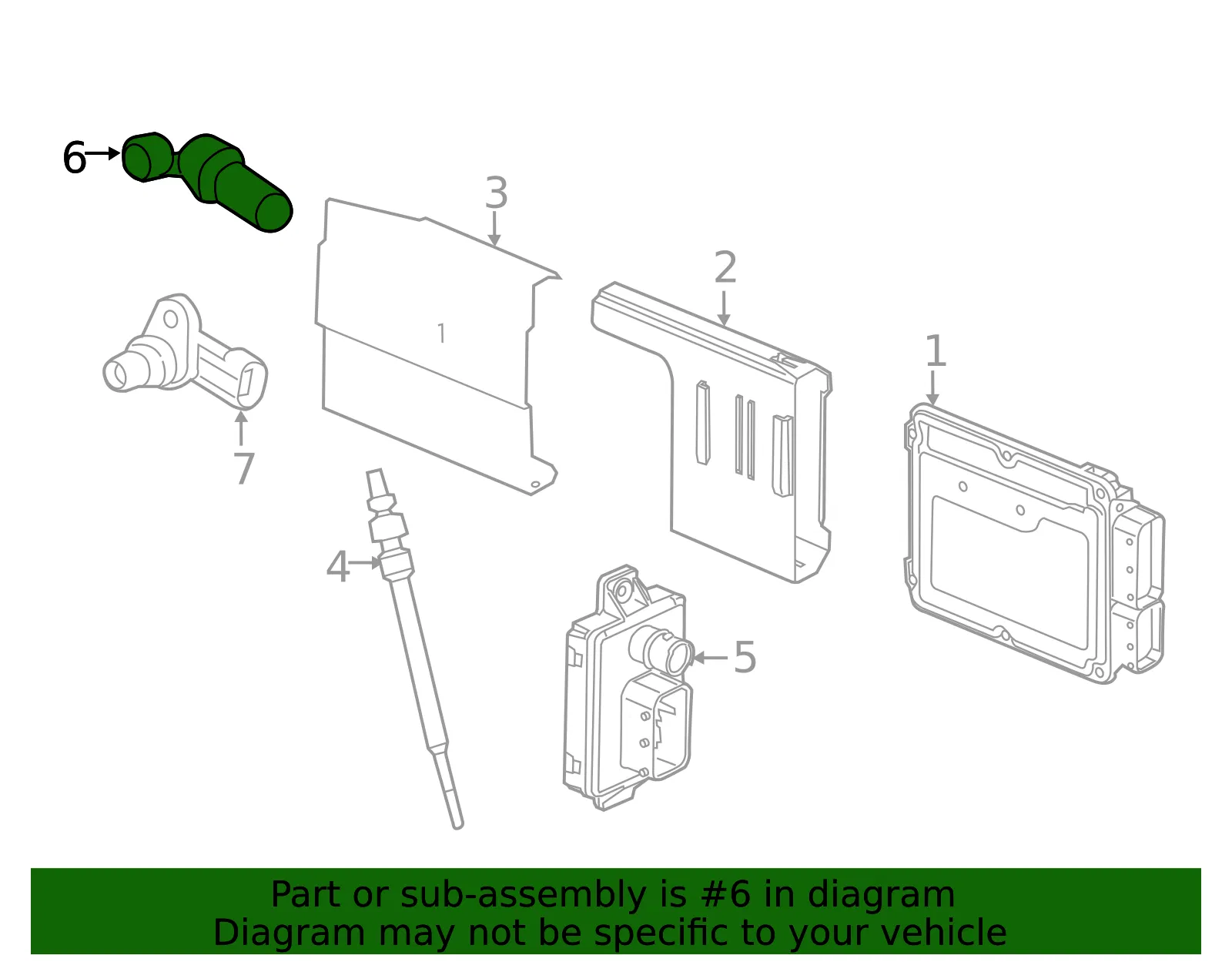 Engine Crankshaft Position Sensor - GM (12855170)