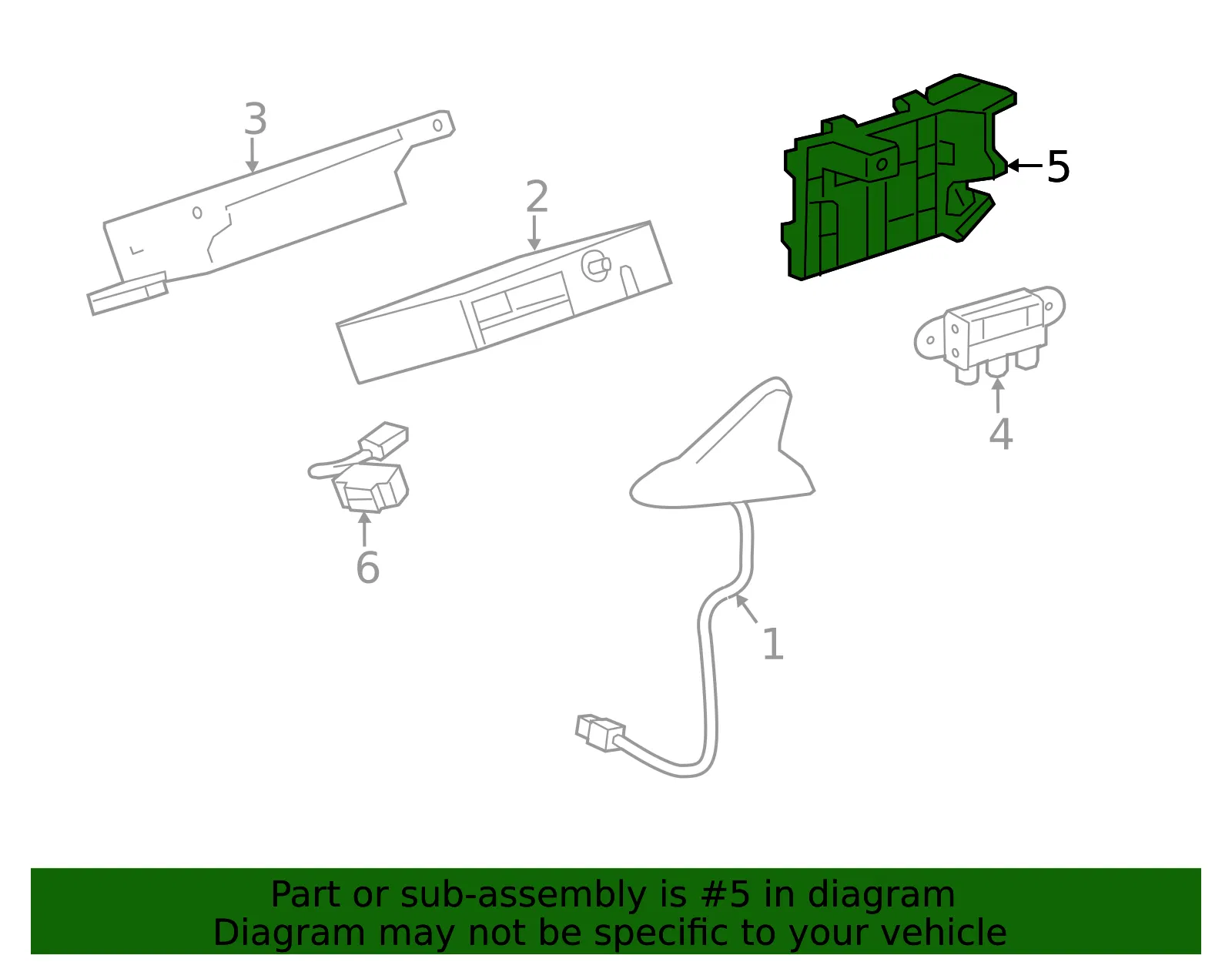 Mobile Phone Control Module Bracket - GM (13275573)