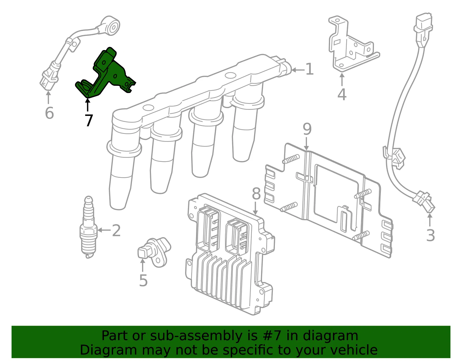 Engine Control Module Bracket - GM (13276980)