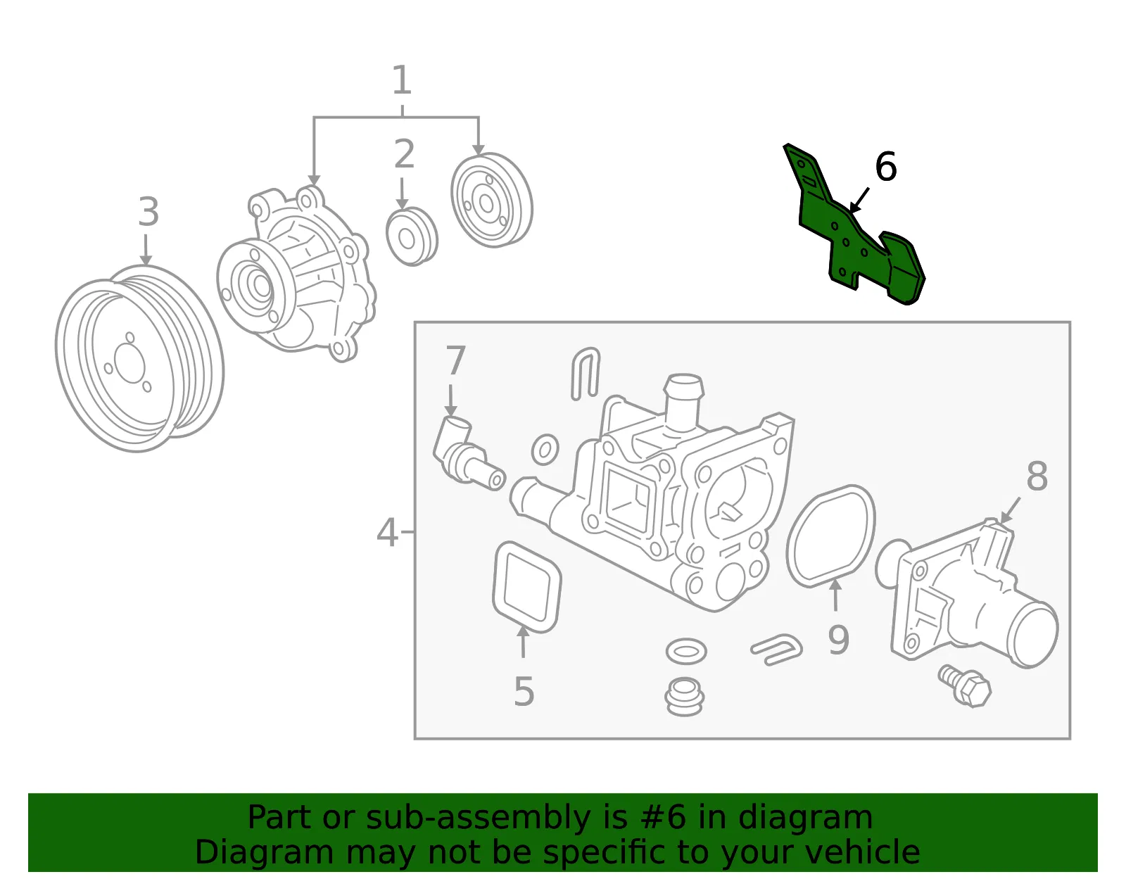 Engine Control Module Wiring Harness Bracket - GM (13276981)