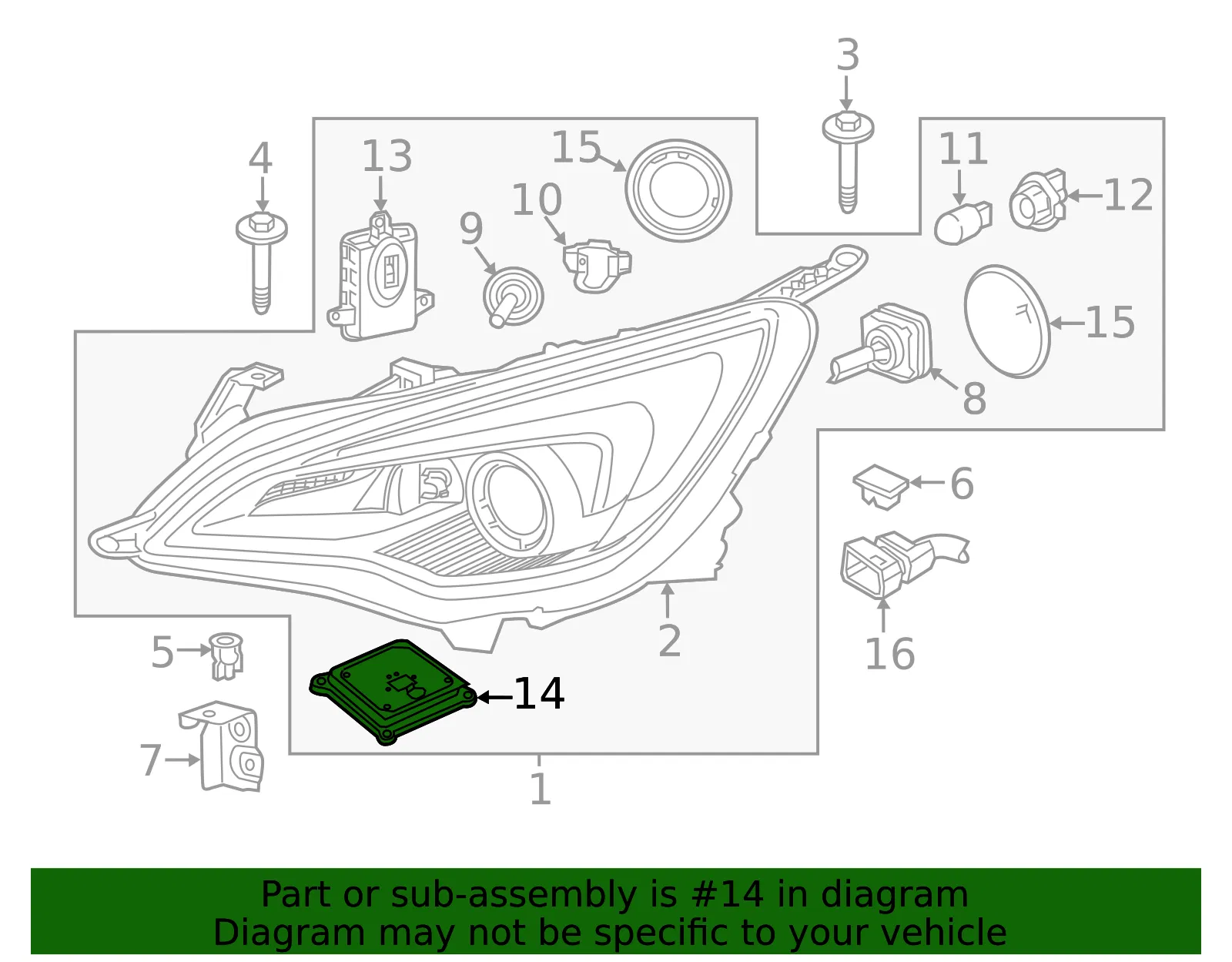 Headlight Control Module - GM (13377769)