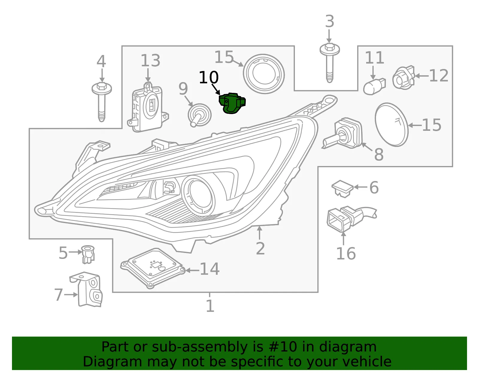 Headlamp Retainer - GM (13377771)