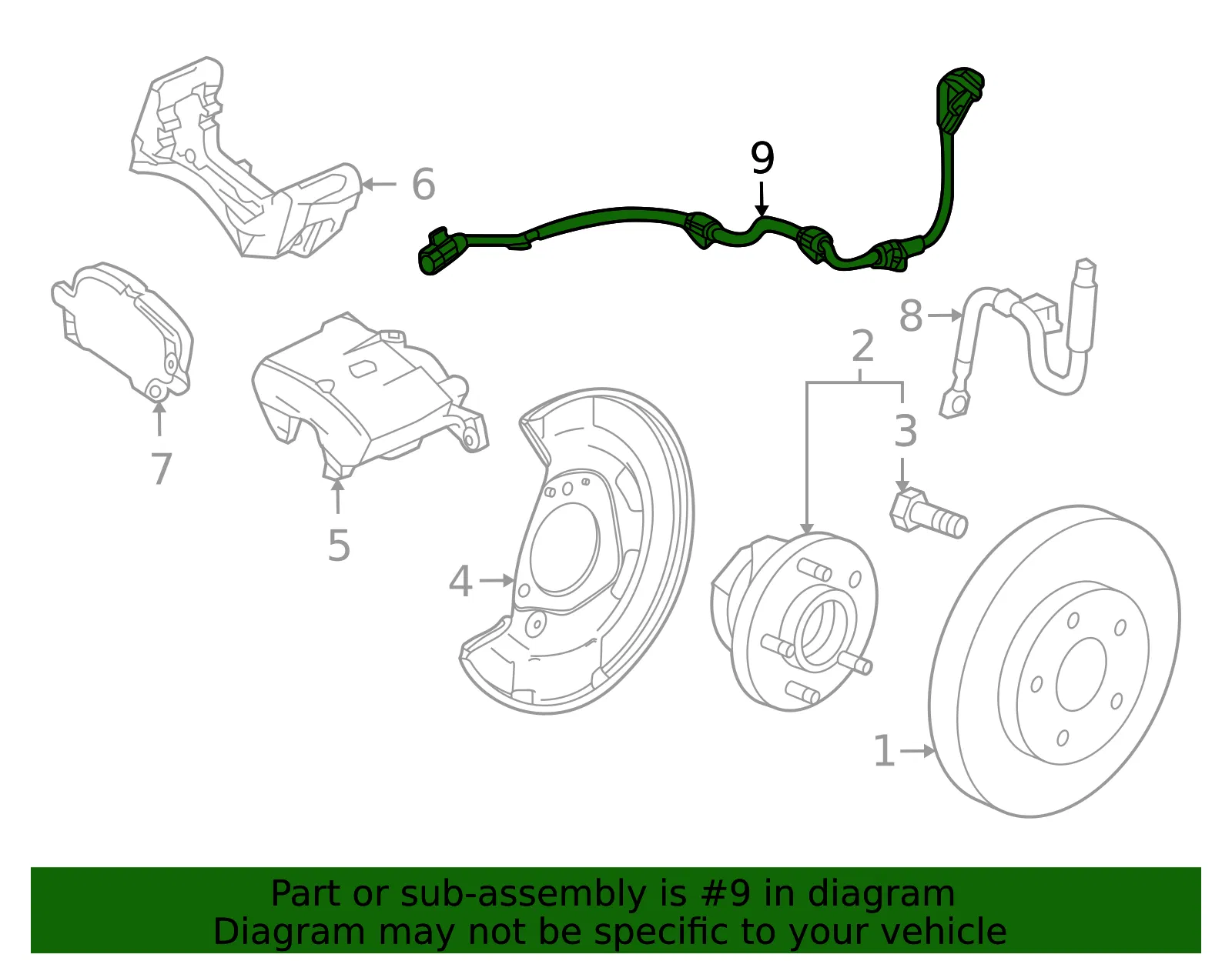 Front Wheel Speed Sensor - GM (13470639)