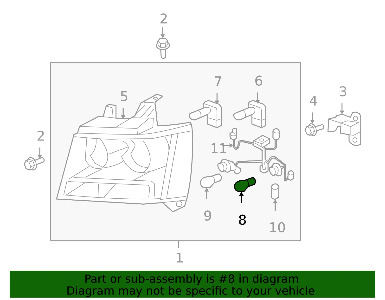 Multi-Purpose Light Bulb - GM (13500809)
