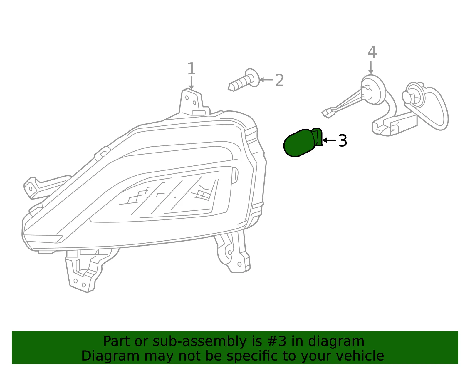 Multi-Purpose Light Bulb - GM (13500813)