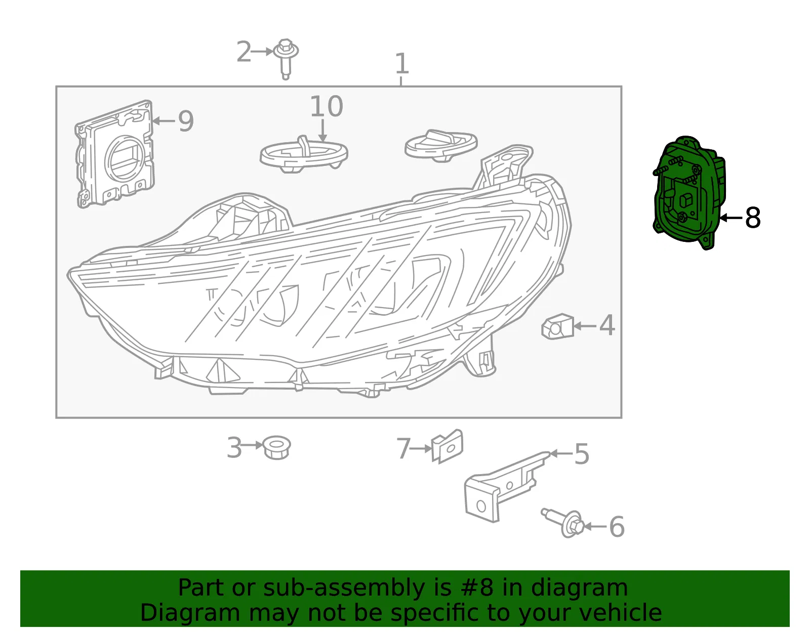 Headlamp Bulb - GM (13503383)