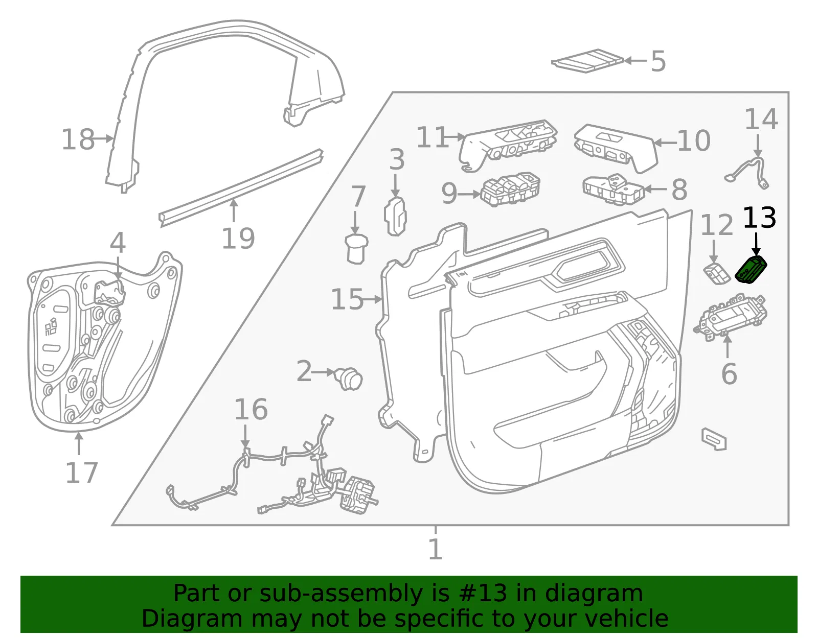 Lock Switch - GM (13534602)