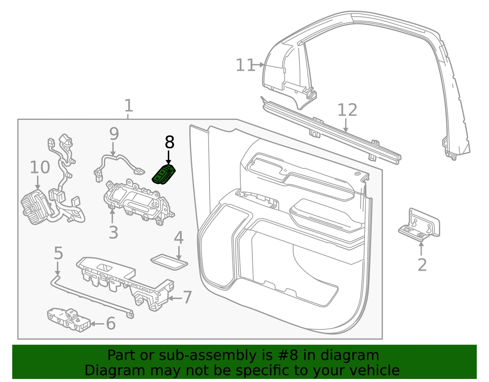 Lock Switch - GM (13540066)