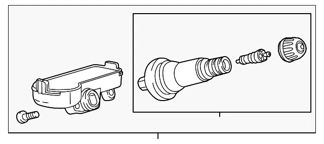 Tire Pressure Indicator Sensor - GM (13540607)