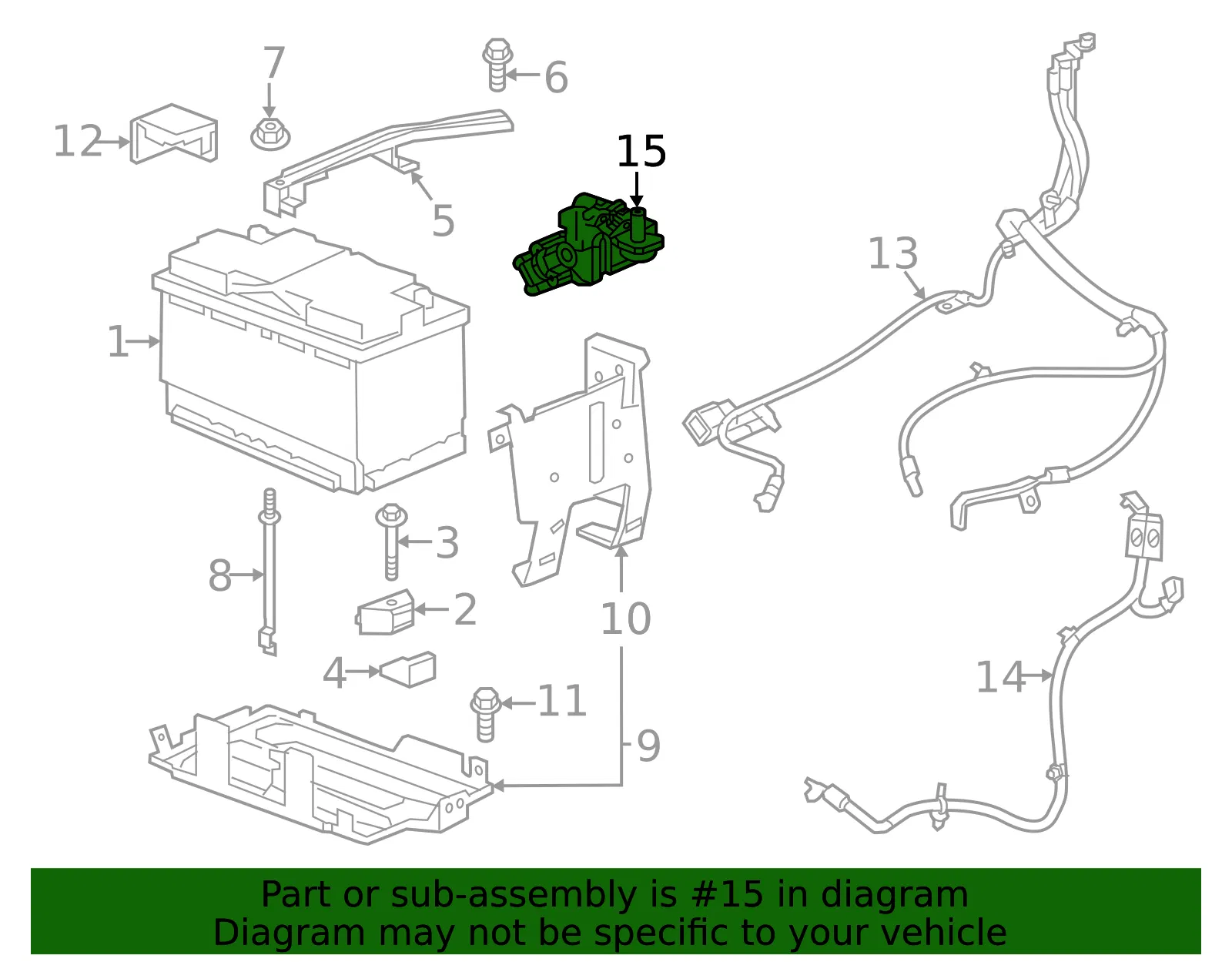 Battery Current Sensor - GM (13545954)
