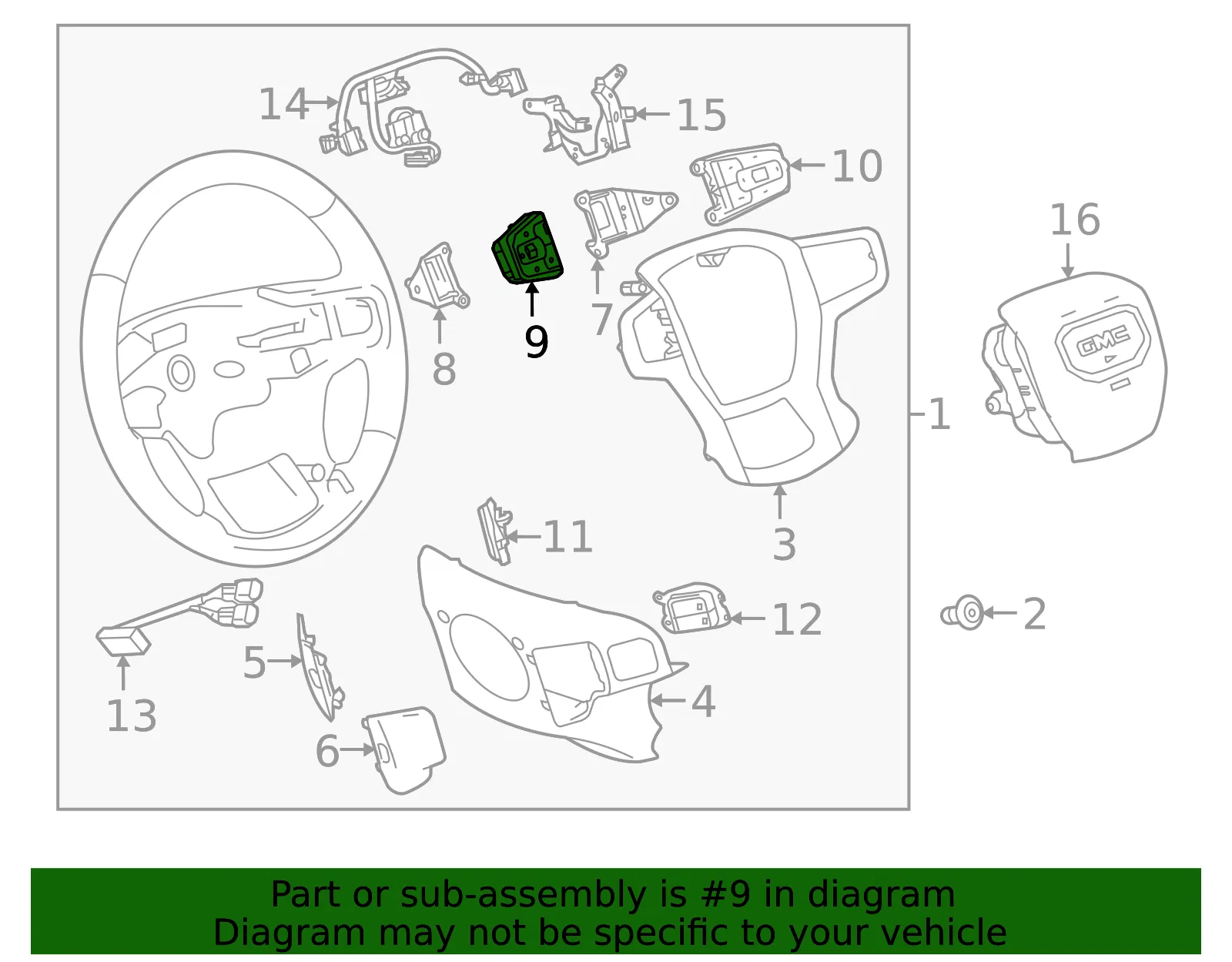 Cruise Control Switch - GM (13553617)