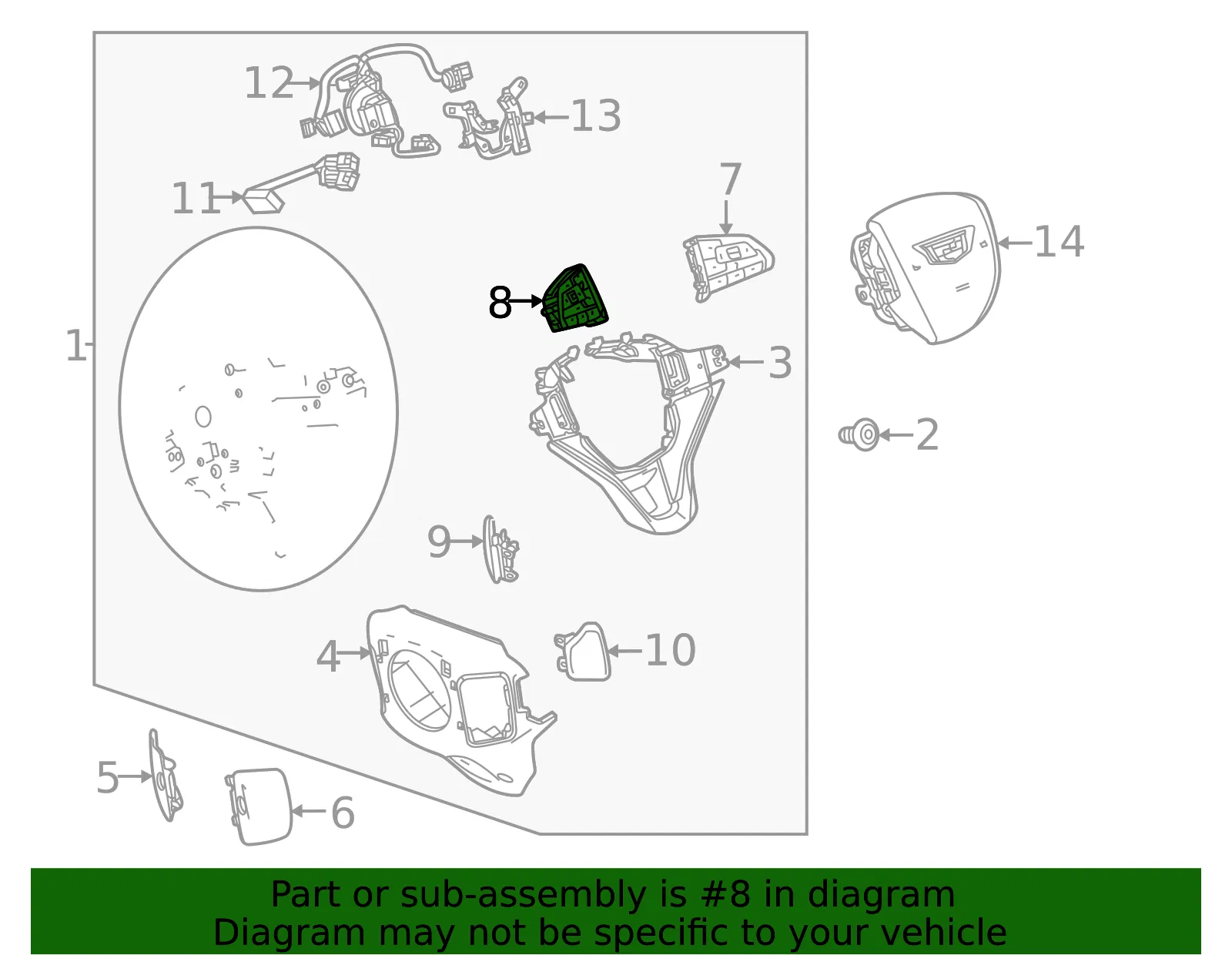 Cruise Control Switch - GM (13555213)