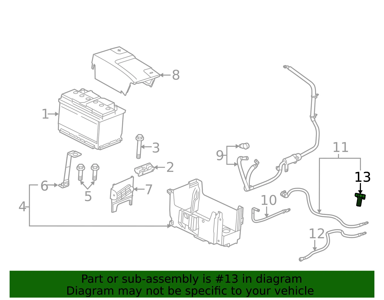 Battery Current Sensor - GM (13585479)