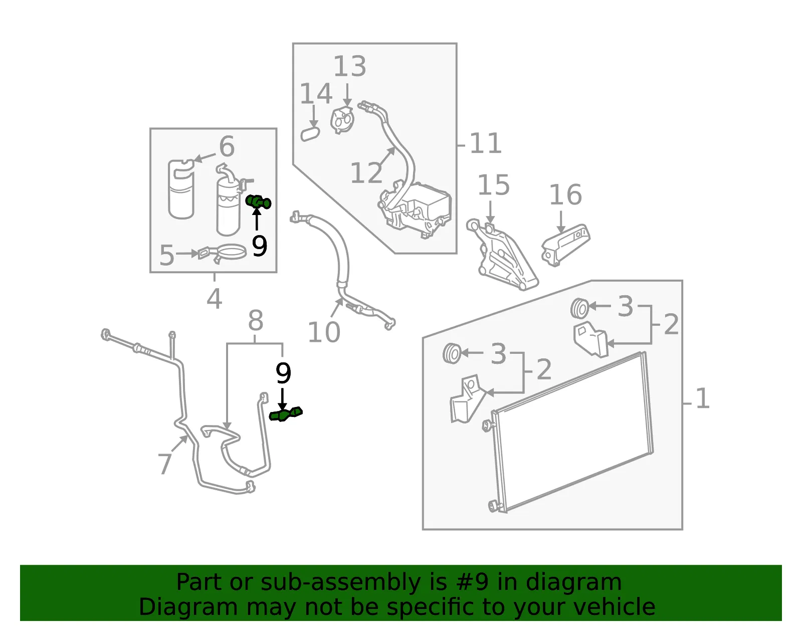 Air Conditioning Sensor - GM (13587698)